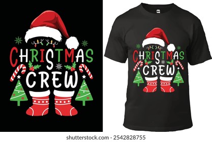 Christmas Crew Shirts for Women Merry and Bright Christmas Shirt Xmas Tree Graphic Tee Tops Holiday Tshirts