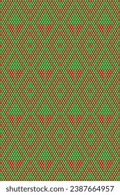 christmas cross Stitch tree. Beautiful seamless tree pattern with hand drawn. vector design for fashion, fabric, wallpaper and all prints on background earth tone color.