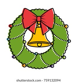 christmas crown with bell decorative