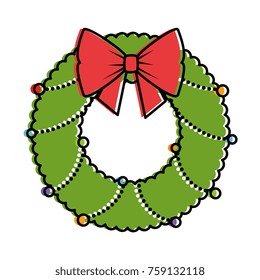 christmas crown with bown decorative