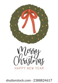 Weihnachtskronenkarton, Vektorgrafik, Wintergrafik, Weihnachtsbaumgrafik, Weihnachtskronkunst, Feiertagsbanner