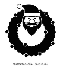 christmas crown with head santa decorative