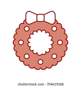 christmas crown isolated icon