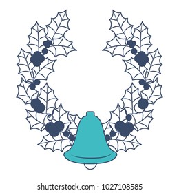 christmas crown wreath with bell