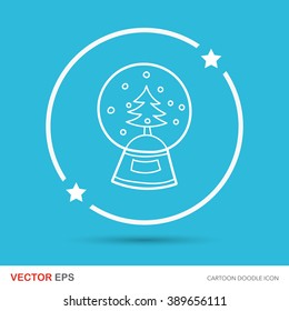 Christmas crystal ball doodle