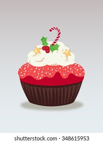 Christmas cupcake