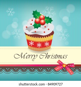 Christmas cupcake card 02