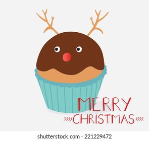 Christmas cupcake card