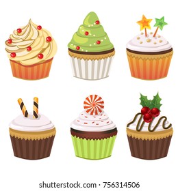 christmas cupcake set