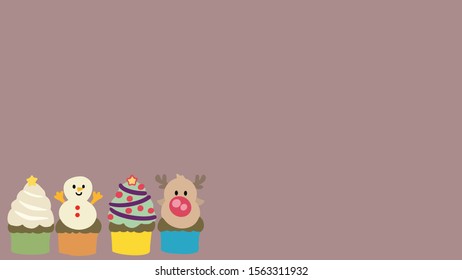 Christmas cupcakes to match the festival of happiness