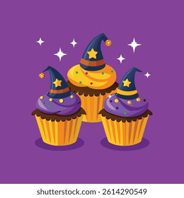 Christmas Cupcakes Vectors illustration design