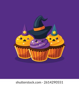Christmas Cupcakes Vectors illustration design