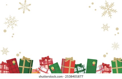 Weihnachten niedlichen Hintergrund Frame-Material
