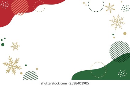 Christmas cute background frame material