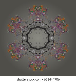 Christmas cute background with snowflakes abstract background. Background. Holiday design for Christmas and New Year fashion prints. Snowflakes. Vector illustration.