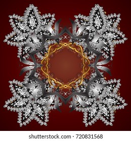 Christmas cute background with snowflakes abstract background. Vector illustration. Background. Snowflakes. Holiday design for Christmas and New Year fashion prints.