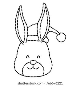 Christmas cute bunny cartoon