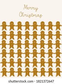 Tarjeta linda de Navidad. ilustración vectorial