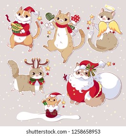 Chat Noel Images Photos Et Images Vectorielles De Stock Shutterstock