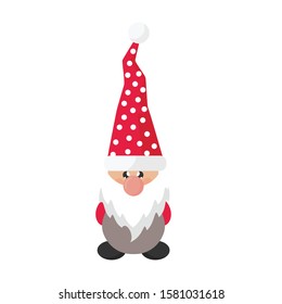 christmas cute dwarf vector image
