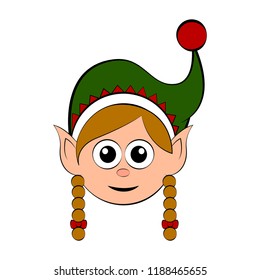Christmas cute elf avatar