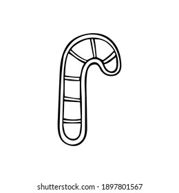 Christmas cute gingerbread.
Vector illustration isolated on white.