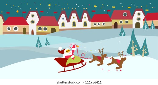 Christmas cute houses