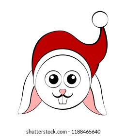 Christmas cute rabbit avatar