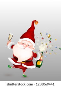 Christmas Cute, Santa clause for winter and new year holidays. Happy Santa Claus cartoon character