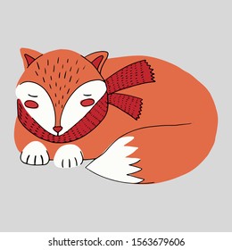 簡単な平らなスタイルのかわいい狐の2匹 キツネの尾で構成された心の形 愛する者の動物 明るいベクターイラスト バレンタインデーカードの漫画のポスター のベクター画像素材 ロイヤリティフリー Shutterstock