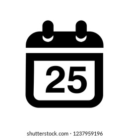 Christmas date icon