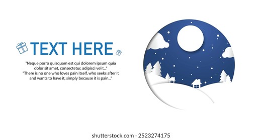 christmas day blackground blue with space for text