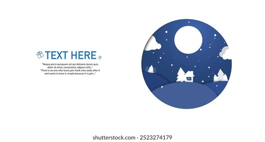 christmas day blackground blue with space for text