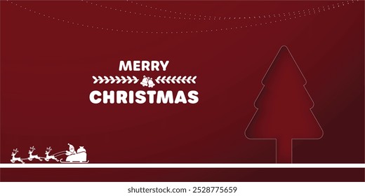 christmas day blackground red with space for text