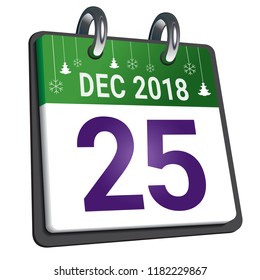 Christmas day calendar. Christmas day is coming, wish you all the best as always in this coming new year.