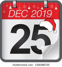 Christmas day calendar. Christmas day is coming, wish you all the best as always in this coming new year.