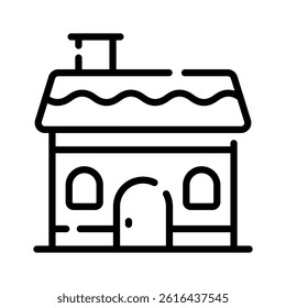 Christmas day calendar icon creatively designed in line style