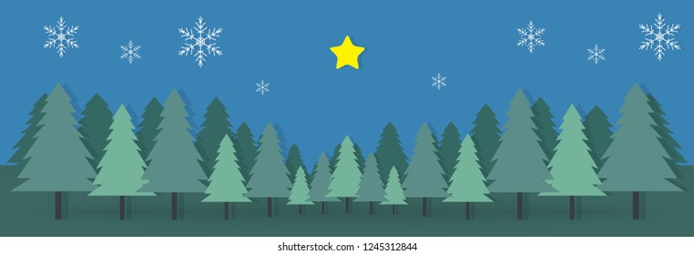 christmas day camp mountain paper postcard snowflake star background wallpaper