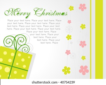 ilustración de tarjeta de día de navidad, ilustración vectorial
