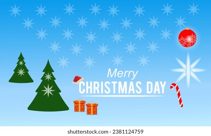 Christmas Day Celebration banner. Joyful Holiday Xmas Party Concept with Festive Decorations, Gifts, and Merry Traditions. background, banner, card, poster design, greeting cards.