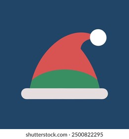 christmas day celebration icon design. hat icon