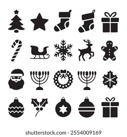 Christmas day coloring page cute holiday characters, gifts, and winter magic