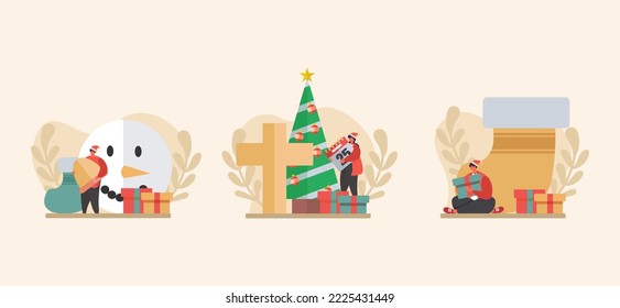 Christmas Day Flat Bundle Design