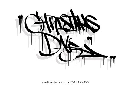 CHRISTMAS DAY graffiti tag style design