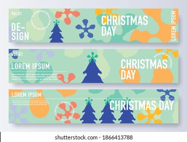 Christmas Day greeting with fine composition for web banner, business presentations, flyers, posters, wallpapers. Vector eps 10