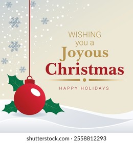 Christmas day greeting vector design