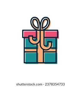 christmas day icon illustration. ornaments, icons, christmas design props. Colored Christmas icons can be used to design banners, posters, invitation cards, Christmas greeting cards, message stickers 