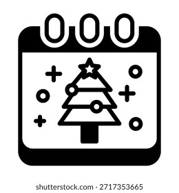 Ilustração de vetor misto do ícone do dia de Natal