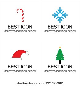 christmas day icon set can be used for digital and print