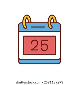 Christmas Day icon vector stock illustration